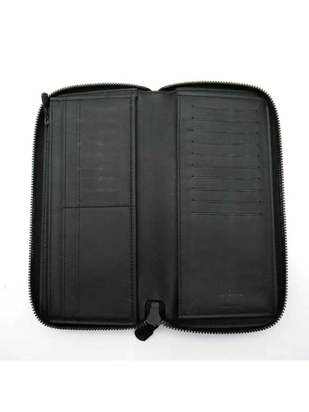 Louis Vuitton Zippy Wallet Vertical Monogram Shadow Black